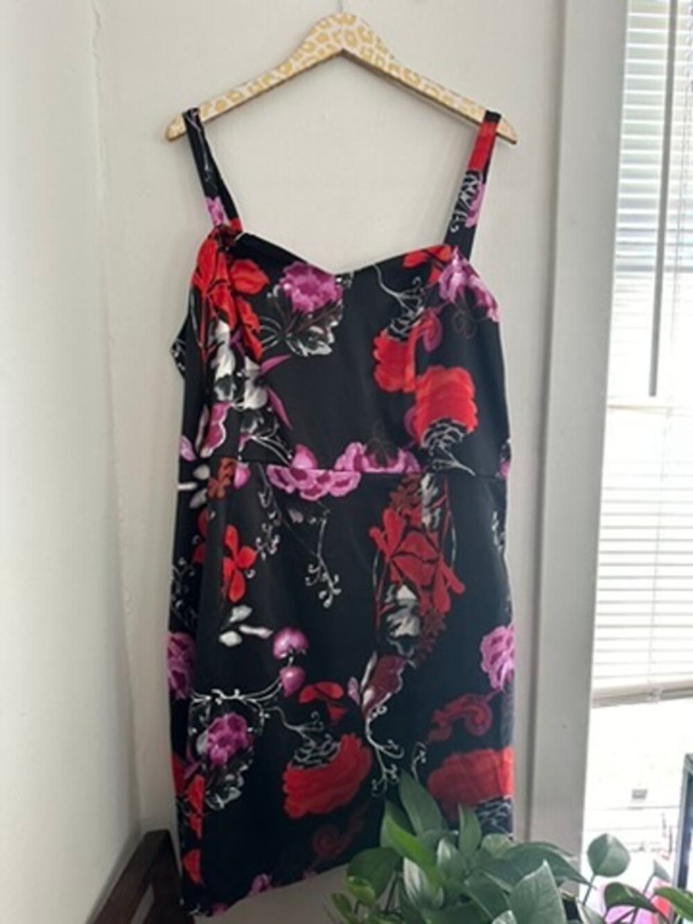 Lane Bryant Women's Plus Floral Cocktail Mini Dress | Size 24
